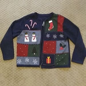 Cute Christmas sweater, women's XL